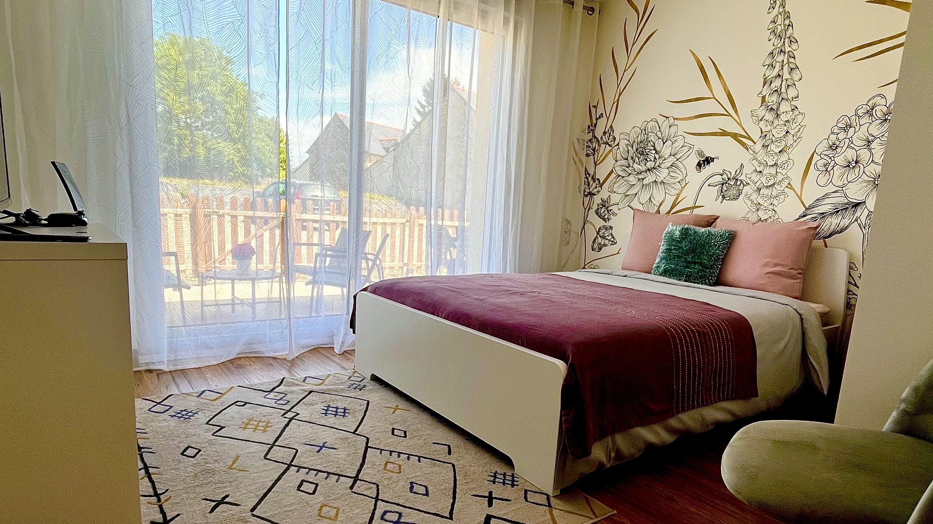 2 chambres, fer et planche à repasser, Wi-Fi gratuit, draps fournis