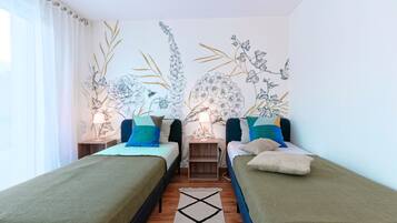 2 chambres, fer et planche Ă repasser, Wi-Fi gratuit, draps fournis