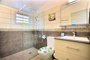 Hair dryer, towels
