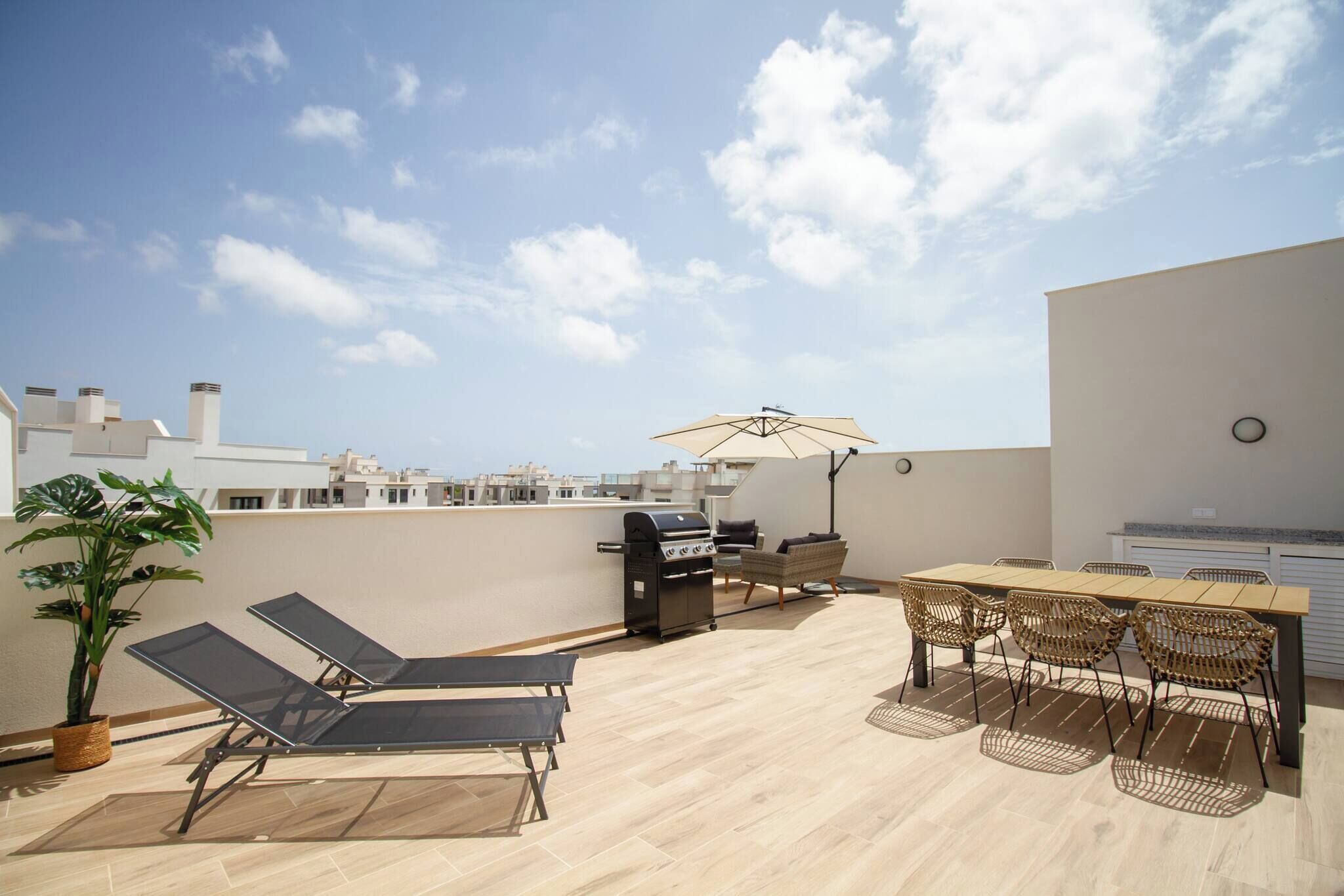 屋外ダイニングエリア