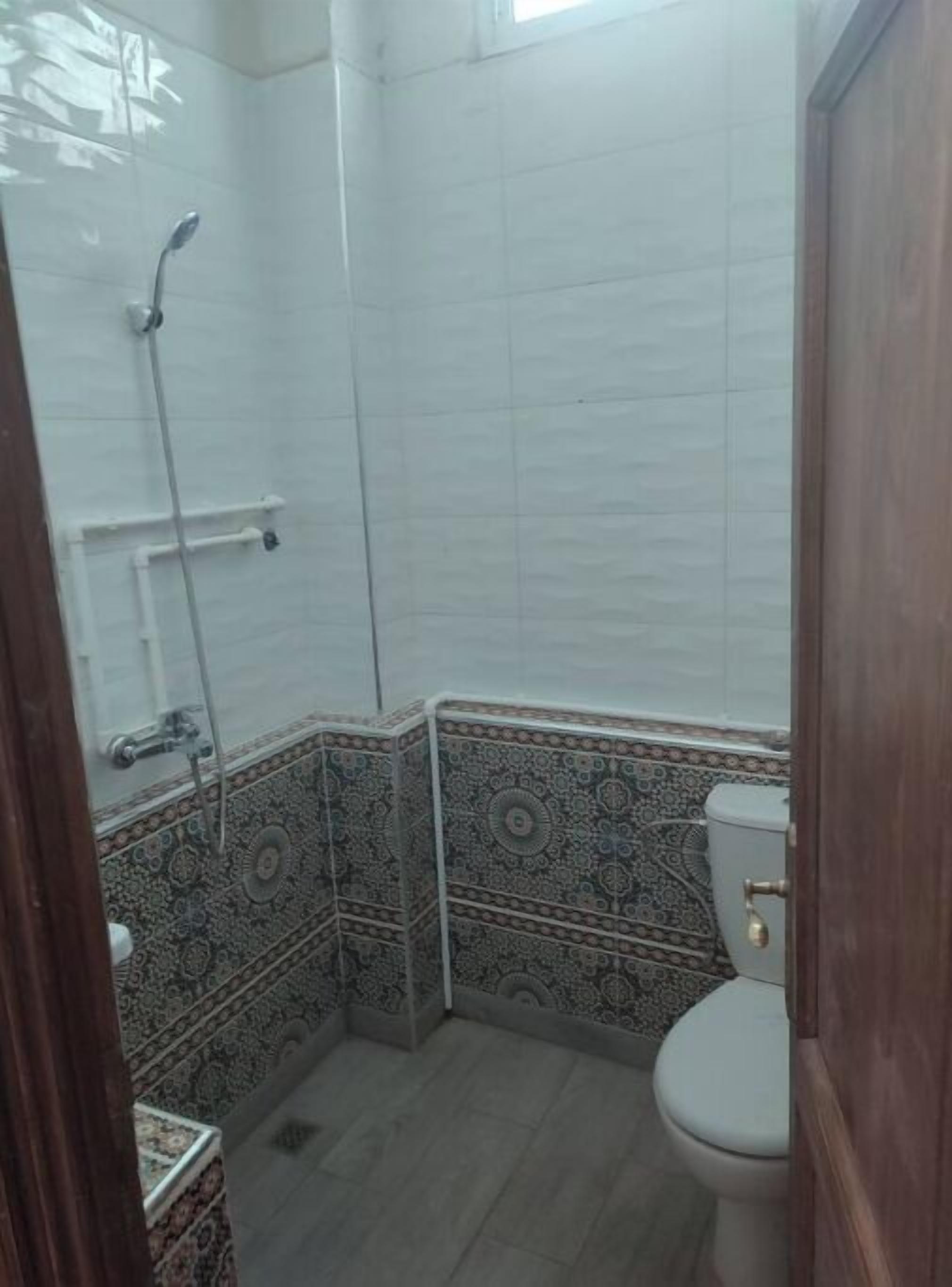 Hiustenkuivaaja, pyyhkeet, saippua, vessapaperi