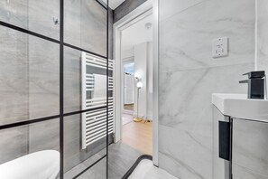Hair dryer, towels