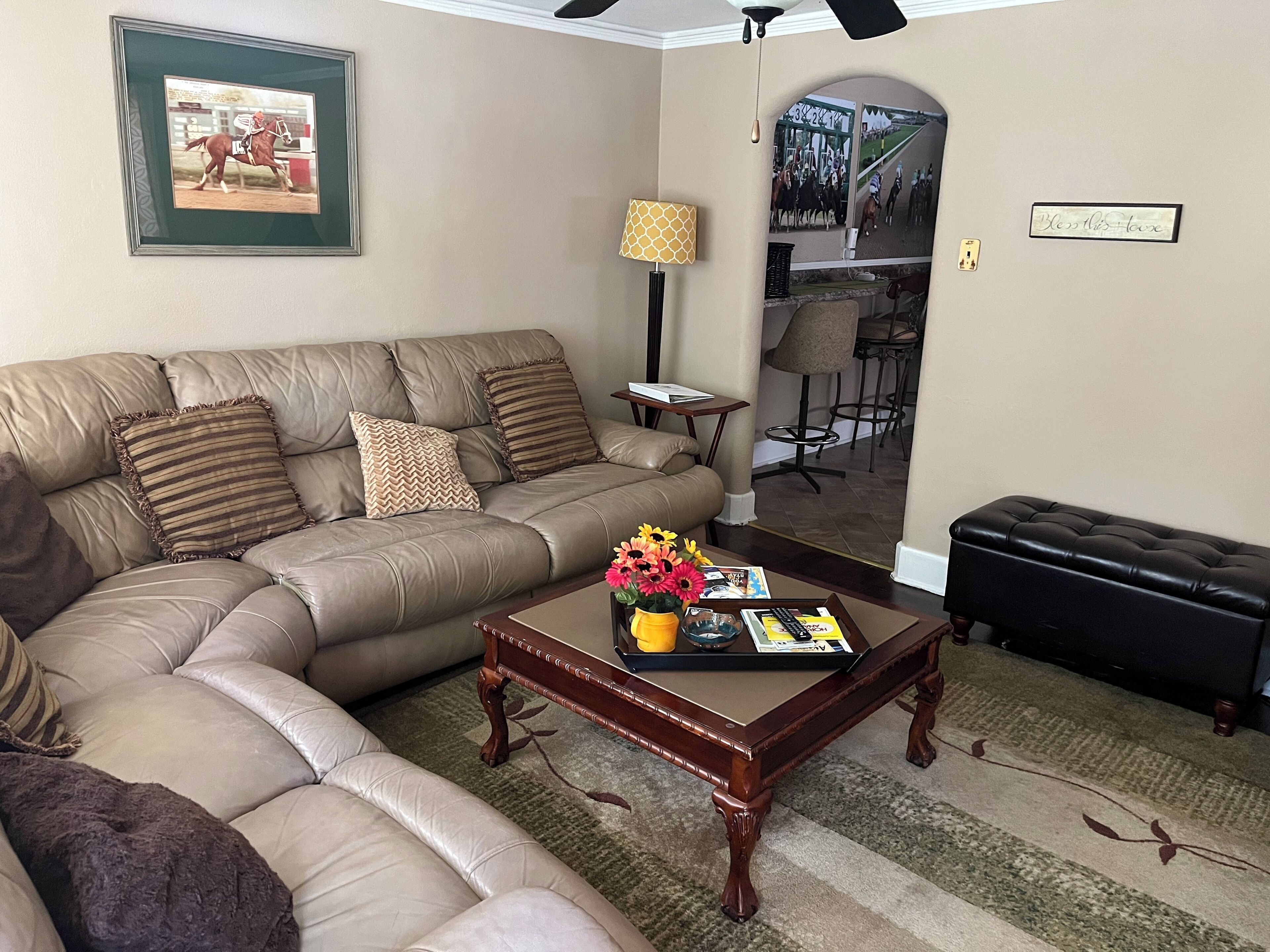 Smart TV, livros, biblioteca musical