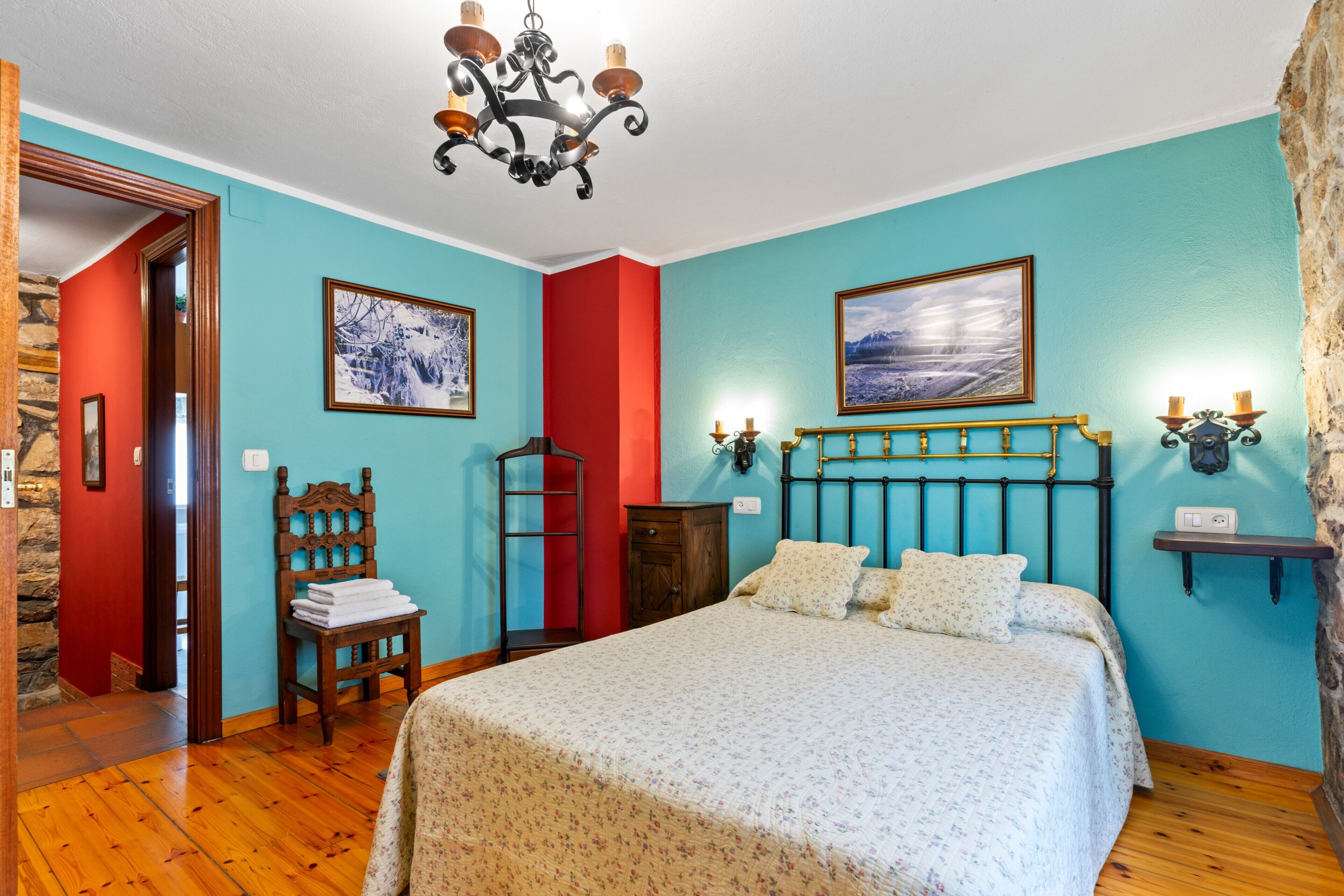 1 habitación y ropa de cama 