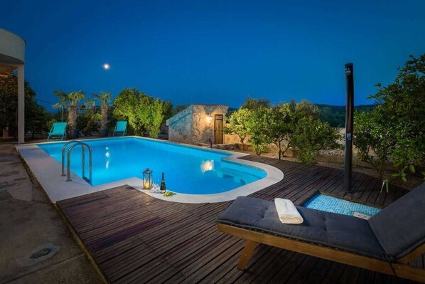 Una piscina riscaldata