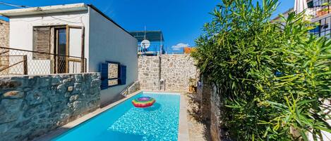 Una piscina riscaldata