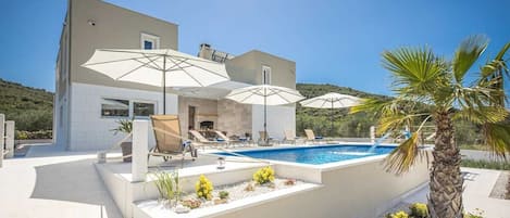 A heated pool