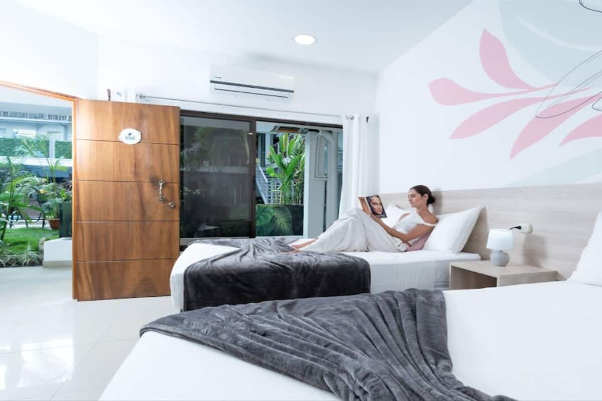 Double Room, Pool View | 1 bedroom, premium bedding, Tempur-Pedic beds, individually decorated