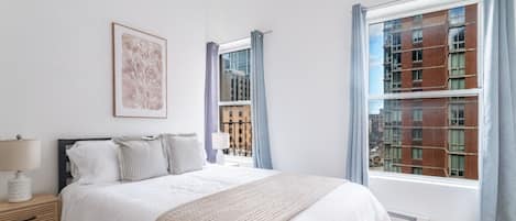 3 habitaciones, tabla de planchar con plancha, wifi y ropa de cama