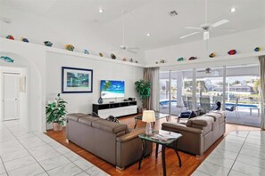 Smart TV - Bella Vista Villa - Waterfront Retreat with Gulf Access & Private Pool (Cape Coral)