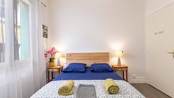 2 chambres, fer et planche Ă repasser, Wi-Fi gratuit, draps fournis