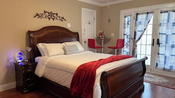 1 habitación, tabla de planchar con plancha, wifi y ropa de cama