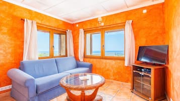 Televisie en een open haard