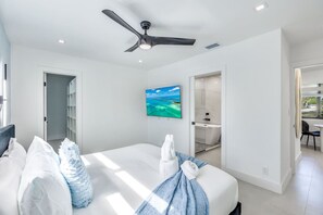 3 bedrooms, iron/ironing board, travel cot, WiFi