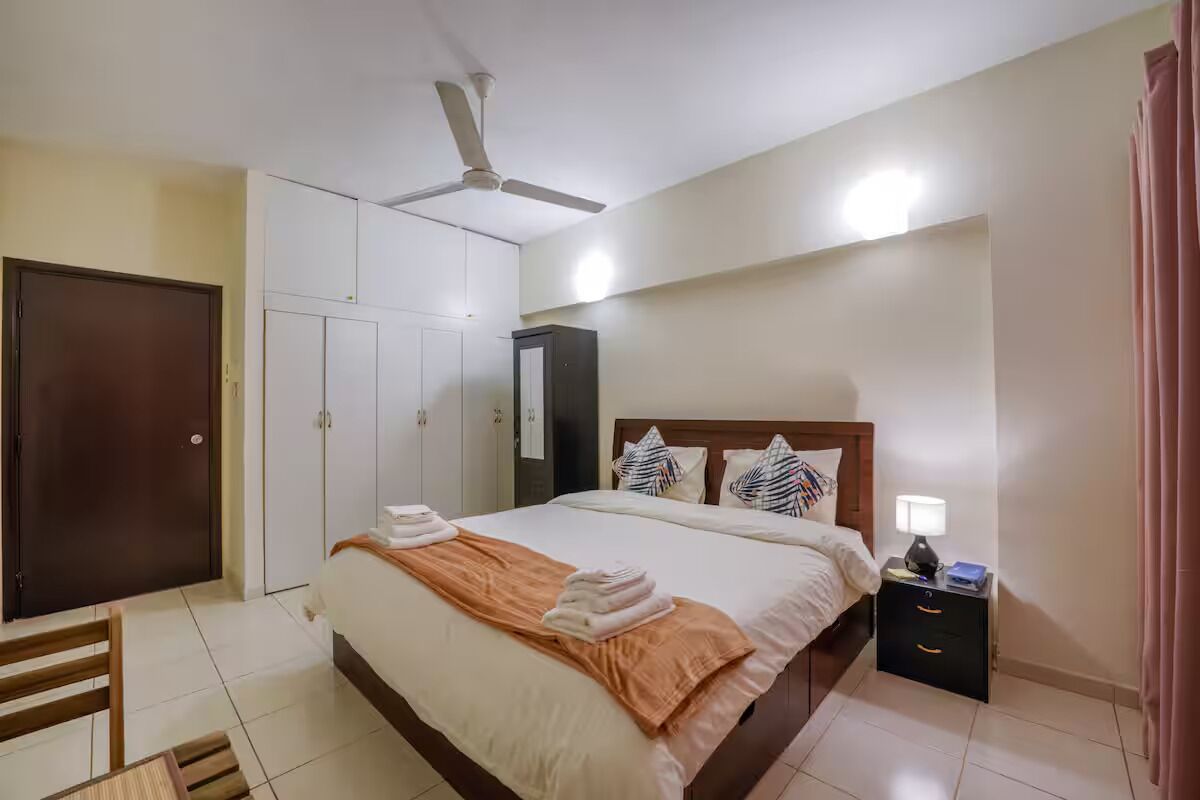 1 多间卧室、熨斗/熨衣板、WiFi、床单