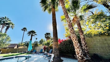 Piscine extérieure, piscine chauffée