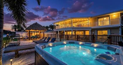 Waterfront Beach Villa • Pool, Cinema, Game Room and Tiki