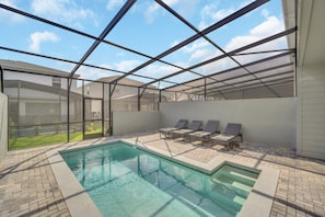 A heated pool