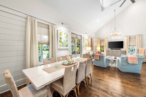 Dining - WaterColor Retreat: Beach Club Passes, Bikes, Electric Cart, Carriage House, Outdoor fireplace! (Santa Rosa Beach)