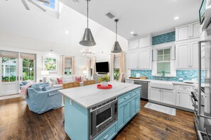 Interior - WaterColor Retreat: Beach Club Passes, Bikes, Electric Cart, Carriage House, Outdoor fireplace! (Santa Rosa Beach)