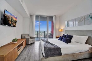 1 bedroom, iron/ironing board, travel crib, WiFi