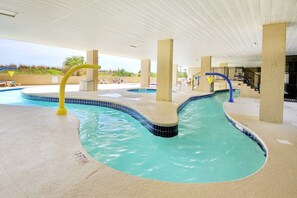 Indoor pool, a heated pool