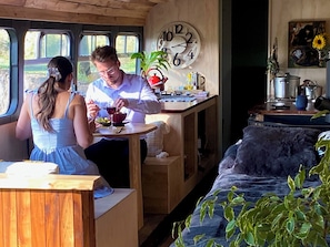 Dining - Fiery Peak Glampsite with Stargazing & Hot tub (Geraldine)