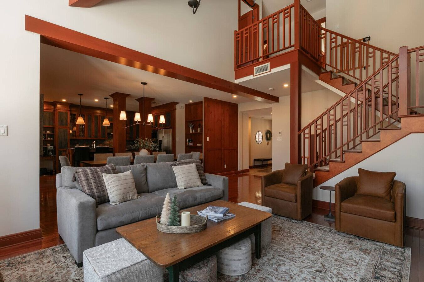 Smart TV, fireplace, video games, ping pong