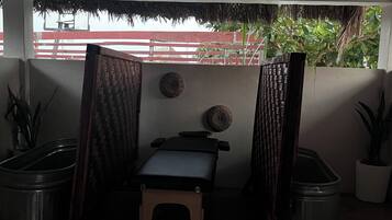 Sauna, hot tub, steam room, Turkish bath, body treatments
