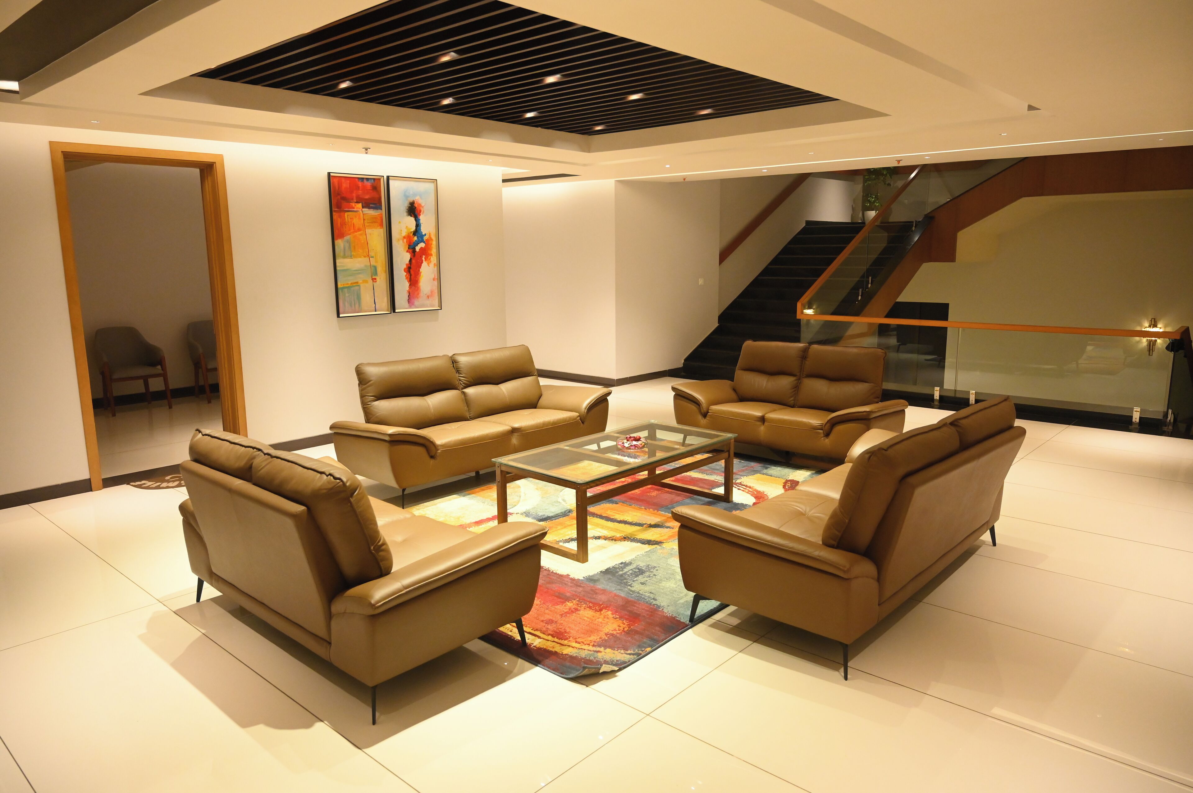 Lobby sitting area