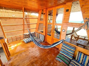 Luxe eenpersoonskamer, uitzicht op het strand