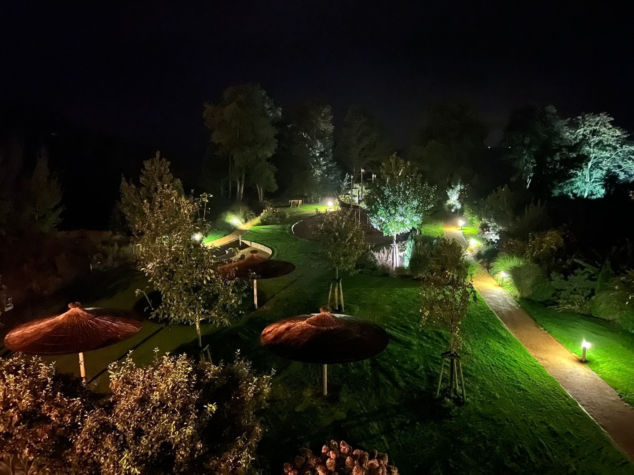 Abends in der Ferienanlage