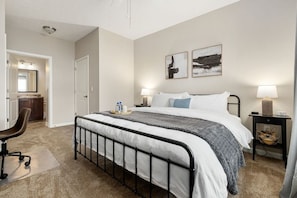 Desk, iron/ironing board, free WiFi, bed sheets