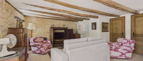Fernseher, Kamin