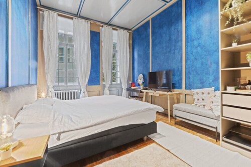 Typical room in the old town of Freiburg