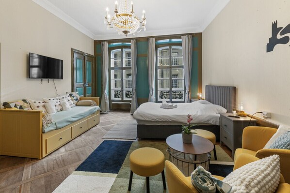 1 Schlafzimmer, Bügeleisen/Bügelbrett, kostenloses WLAN, Bettwäsche