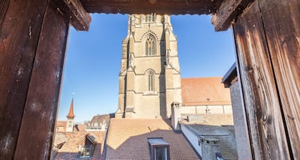 Loft with view of Fribourg Cathedral