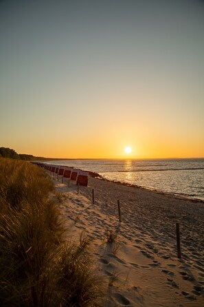 Vlak bij het strand