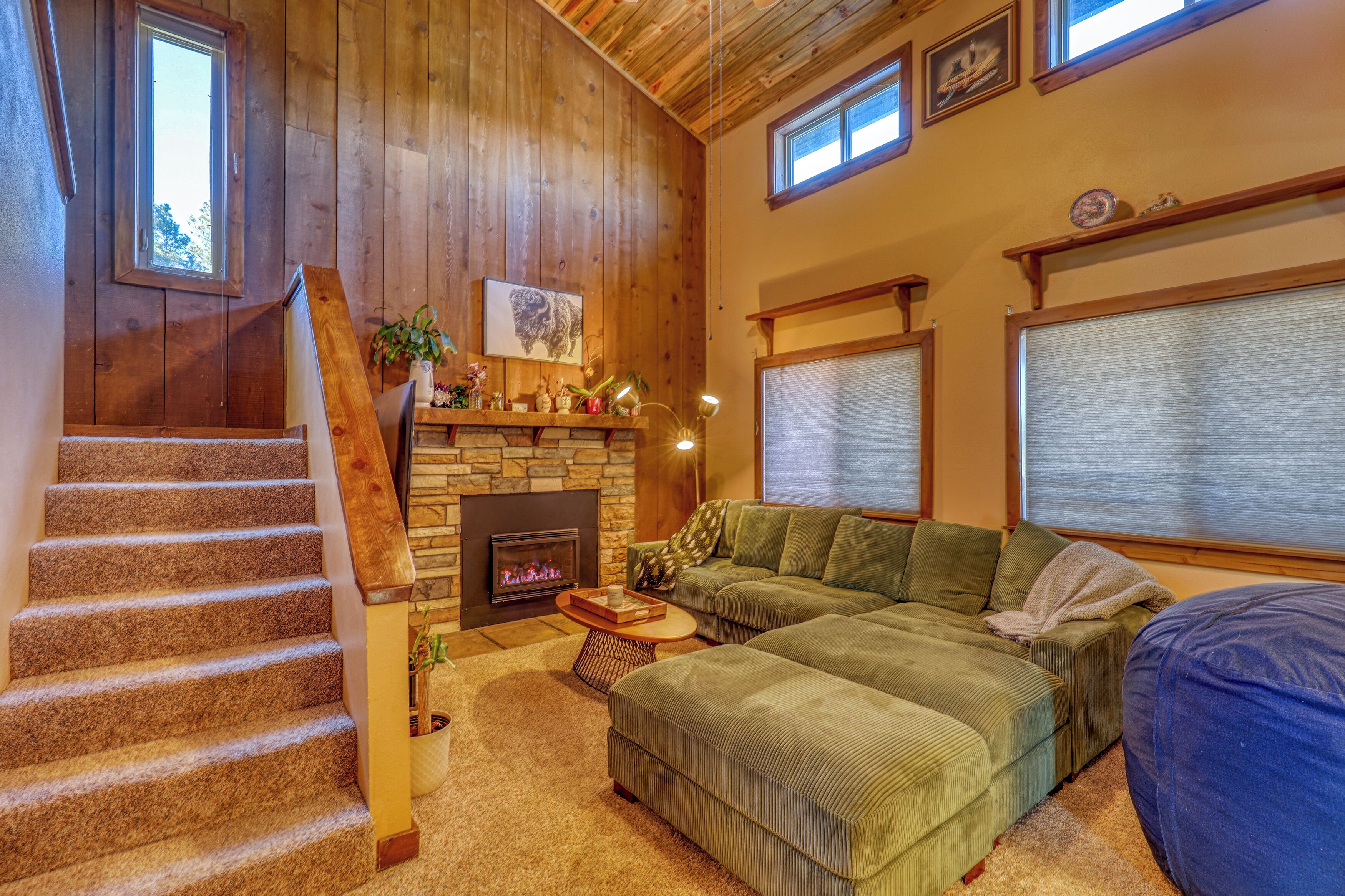 TV connectée, cheminée