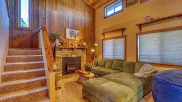 TV connectée, cheminée