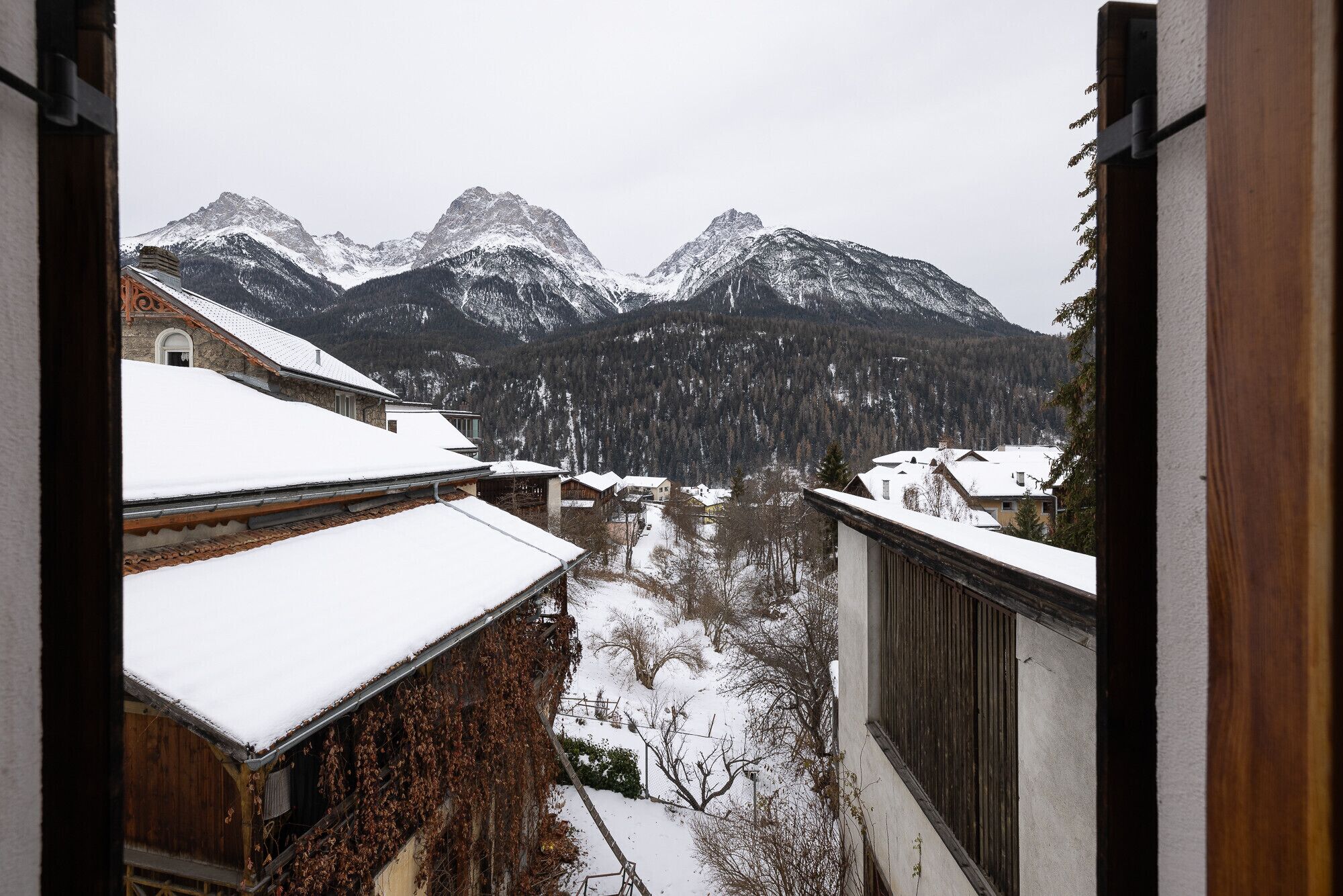 Blick von der Unterkunft