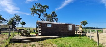 Authentic caravan in nature near Nancy