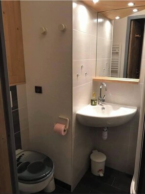 Sèche-cheveux, savon, papier toilette