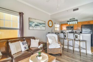 Interior - Short Walk to Bay & Ocean: Treasure Island Condo (Treasure Island)