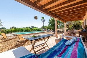 Villa | Outdoor dining - Countryside Villa Near Muro (Muro)