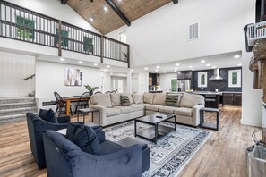 TV, fireplace, DVD player, table football