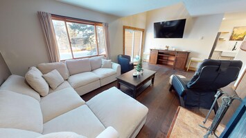 Living Room with Large Flatscreen - Living Room with Large Flatscreen