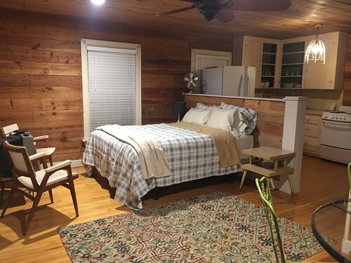 Desirable Elmwood location. Tudor style garage apt studio w/central heat& a/c.