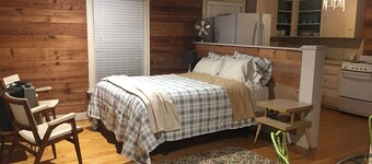 Desirable Elmwood location. Tudor style garage apt studio w/central heat& a/c.