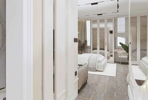 Luxury Suite, City View | Meja, ruang kerja komputer riba, kalis bunyi, Wi-fi percuma